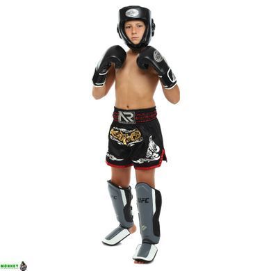 Защита голени и стопы для единоборств UFC PRO Training UHK-69981 S-M серебряный-черный
