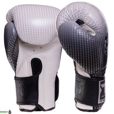 Рукавички шкіряні боксерські TOP KING Super Star TKBGSS-01 Чорний-синій 18 унції