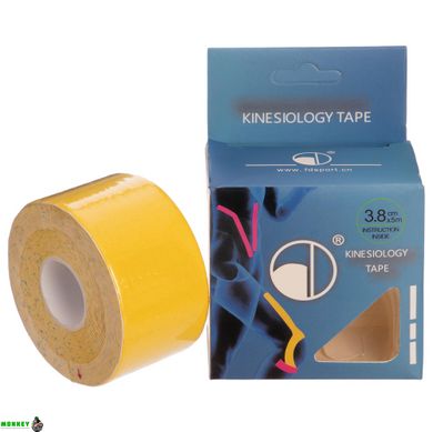 Кинезио тейп в рулоне 3,8см х 5м (Kinesio tape) эластичный пластырь SP-Sport BC-4863-3,8 (цвета в ассортимен)