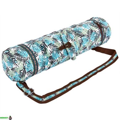 Сумка для йога коврика FODOKO Yoga bag SP-Sport FI-6972-1 голубой-черный
