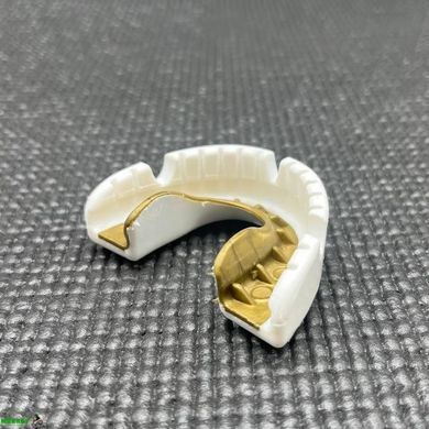 Капа OPRO Gold Braces под брекеты взрослая (возраст 11+) White/Gold (art.102506004)