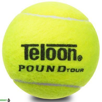 Мяч для большого тенниса TELOON POUND TOUR T828P3 3шт