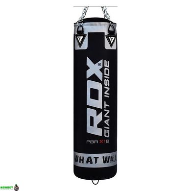 Боксерский мешок RDX Leather Black 1.2 м, 40-50 кг