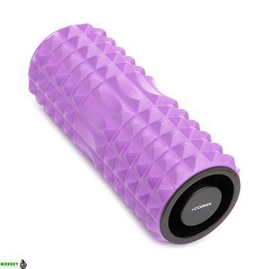 Масажний ролик Cornix EVA 33 x 14 см (валик, роллер) XR-0338 Violet