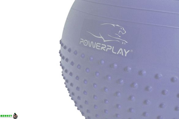 М'яч для фітнесу PowerPlay 4003 75см Sky Blue + помпа