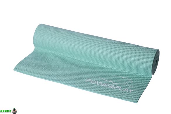Килимок для йоги та фітнесу PowerPlay 4010 (173*61* 0.6) м'ятний