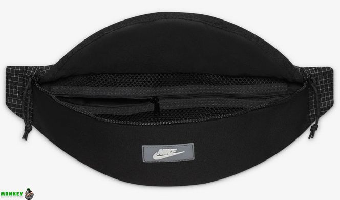 Сумка на пояс Nike NK HERITAGE HIP PACK-TRL 3L черный, серый Уни 35x15x5 см