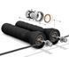 Скакалка швидкісна 4yourhealth Cross Weighted Rope 2.5m. на підшипниках, регульована 1146 Чорна