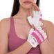 Рукавички для фітнесу жіночі Zelart SB-161958 розмір XS-M білий-рожевий