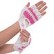 Перчатки для фитнеса и тренировок женские Zelart SB-161958 размер XS-M белый-розовый