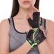 Перчатки для фитнеса и тренировок Zelart SB-161743 XS-M черный-салатовый