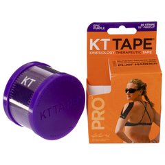 Кинезио тейп в рулоне 5см х 5м (Kinesio tape) эластичный пластырь KTTP PRO BC-4784 (фиолетовый)