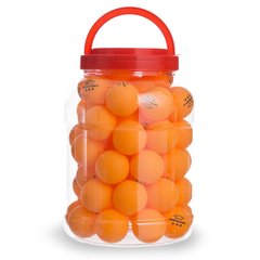 Набор мячей для настольного тенниса 60 штук в пластиковой банке WEINIXUN W92 (d-40мм, белый,оранжевый)