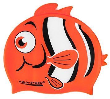 Шапка для плавання Aqua Speed ​​ZOO NEMO 5758 помаранчева рибка Діт OSFM