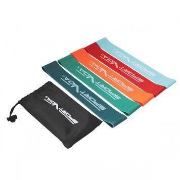 Резинка для фитнеса и спорта (лента-эспандер) SportVida Mini Power Band 5 шт 0-25 кг SV-HK0206