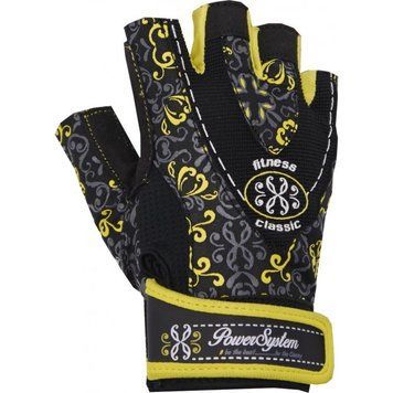 Рукавички для фітнесу і важкої атлетики Power System Classy Жіночі PS-2910 Yellow S