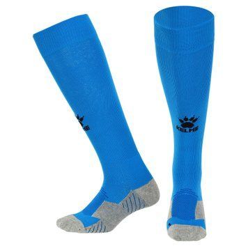 Гетры футбольные мужские KELME LIGA K15Z908-9450 (нейлон, хлопок, спандекс, размер M-XL, голубой-черный)