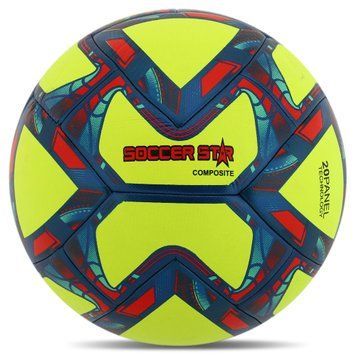 Мяч футбольный HIBRED SOCCER STAR FB-6039 Желтый №5 PU