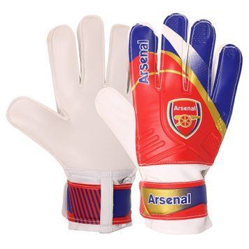 Перчатки вратарские ARSENAL BALLONSTAR FB-0187-6 9 размер красный-синий