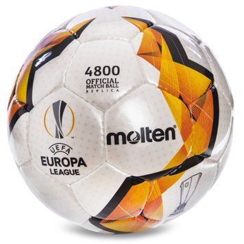 Мяч для футзала MOLTEN 4800 Official Match Ball Replica F9V4800-KO №4 белый-оранжевый