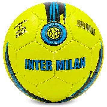 Мяч футбольный №5 Гриппи 5сл. INTER MILAN BALLONSTAR FB-6714 (№5, 5 сл., сшит вручную)