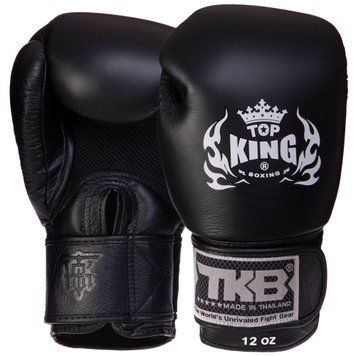 Перчатки боксерские кожаные TOP KING Ultimate AIR TKBGAV Черный 16 унции