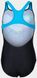 Купальник закритий для дівчат Arena MULTI PIXELS SWIMSUIT SWIM PRO чорний, синій, блакитний Діт 128с