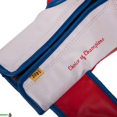 Боксерські рукавиці EVERLAST POWERLOCK P00000729 14 унцій червоний-синій