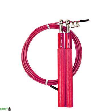 Скакалка швидкісна 4yourhealth Jump Rope Premium 3м металева на підшипниках 0194 Червона