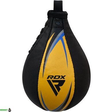 Пневмогрушь боксерская RDX 2Y Boxing Speed ​​Ball Leather Multi Yellow/Blue