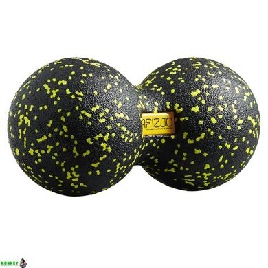 Массажный мяч двойной 4FIZJO EPP DuoBall 12 4FJ0082 Black/Yellow