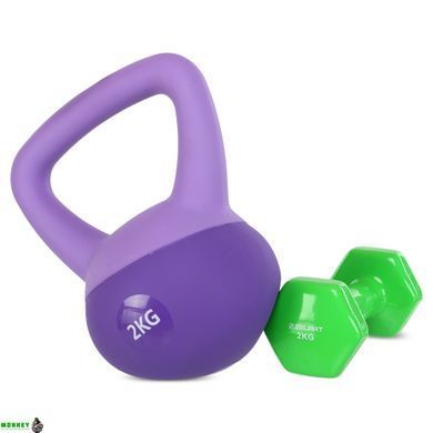 Гиря мягкая SP-Sport FI-0122-2 Фиолетовый вес 2кг