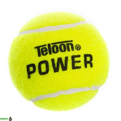 Мяч для большого тенниса TELOON POWER T616P3 3шт салатовый