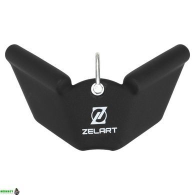 Рукоятка для тяги c узким хватом Zelart TA-9634 30см черный