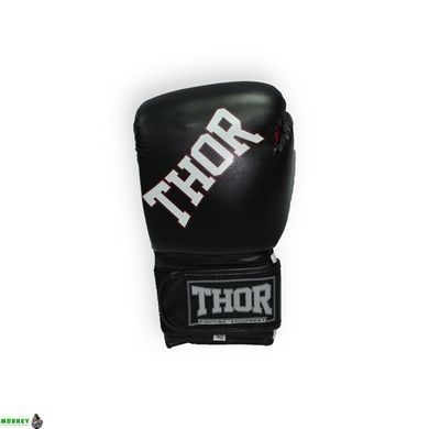 Перчатки боксерские THOR RING STAR 10oz /Кожа /черно-бело-красные