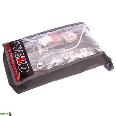Перчатки боксерские кожаные VELO VL-8188 Черный-красный 10 унции