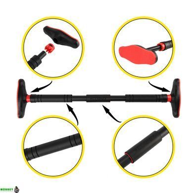 Турник раздвижной Cornix Pro 90-130 см XR-0284 Black/Red