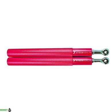 Скакалка швидкісна 4yourhealth Jump Rope Premium 3м металева на підшипниках 0194 Червона