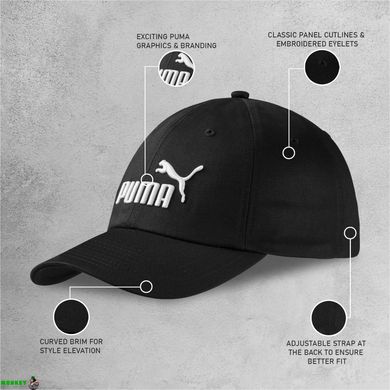 Кепка Puma ESS Cap черный Уни OSFA