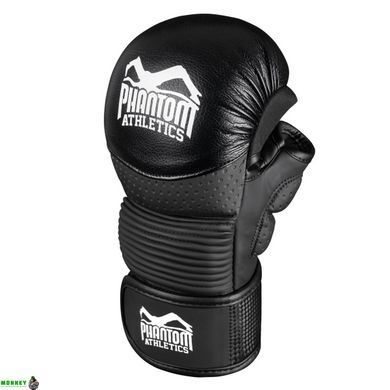 Перчатки для ММА Phantom RIOT Pro Black L/XL (капа в подарок)