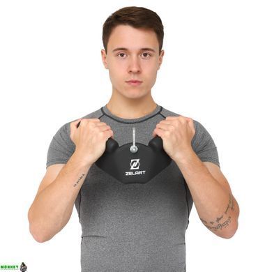 Рукоятка для тяги c узким хватом Zelart TA-9634 30см черный