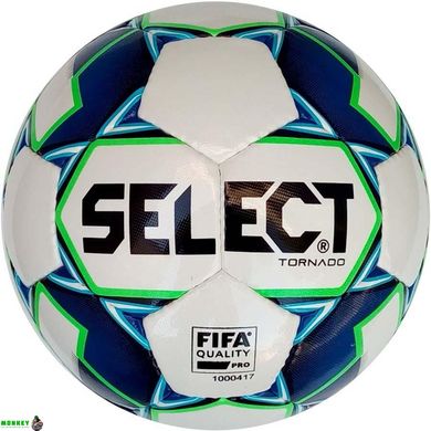 М'яч футзальний Select Futsal Tornado (FIFA Quality PRO) біло-синій Уні 4