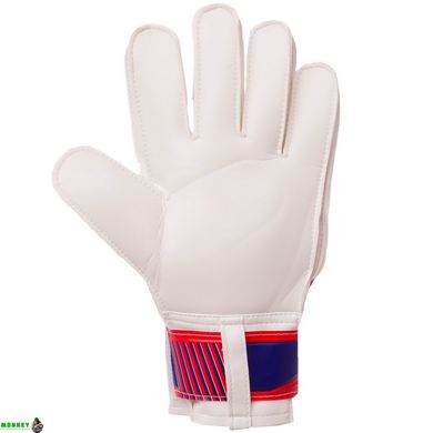 Воротарські рукавиці ARSENAL BALLONSTAR FB-0187-6 розмір 8-10 червоний-синій