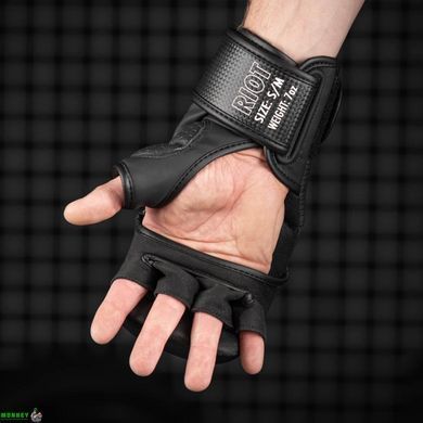 Перчатки для ММА Phantom RIOT Pro Black L/XL (капа в подарок)