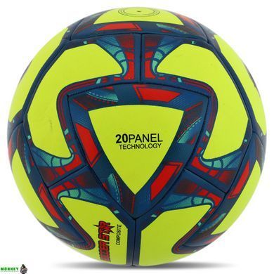 Мяч футбольный HIBRED SOCCER STAR FB-6039 Желтый №5 PU
