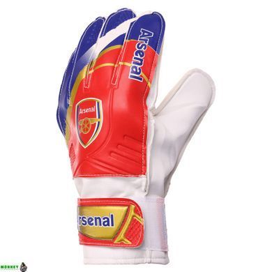 Перчатки вратарские ARSENAL BALLONSTAR FB-0187-6 9 размер красный-синий