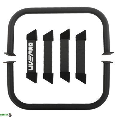Упори для віджимань 2штуки LiveUp LP8160 PUSH-UP BAR 63х33х36, 5см чорний
