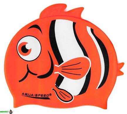 Шапка для плавання Aqua Speed ​​ZOO NEMO 5758 помаранчева рибка Діт OSFM