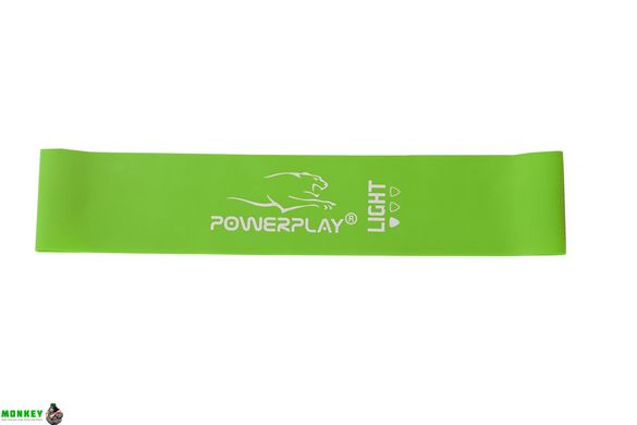 Фитнес резинка PowerPlay 4114 Light зеленая (500*50*0.8мм)