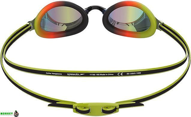 Окуляри для плавання Speedo VENGEANCE MIR GOG JUсчорний, зелений Діт OSFM